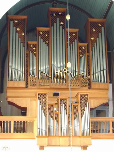 Front van het Van Vulpen-orgel in de Johanneskerk